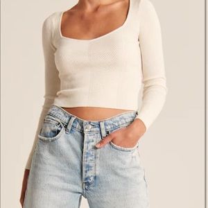 Abercrombie square neck sweater